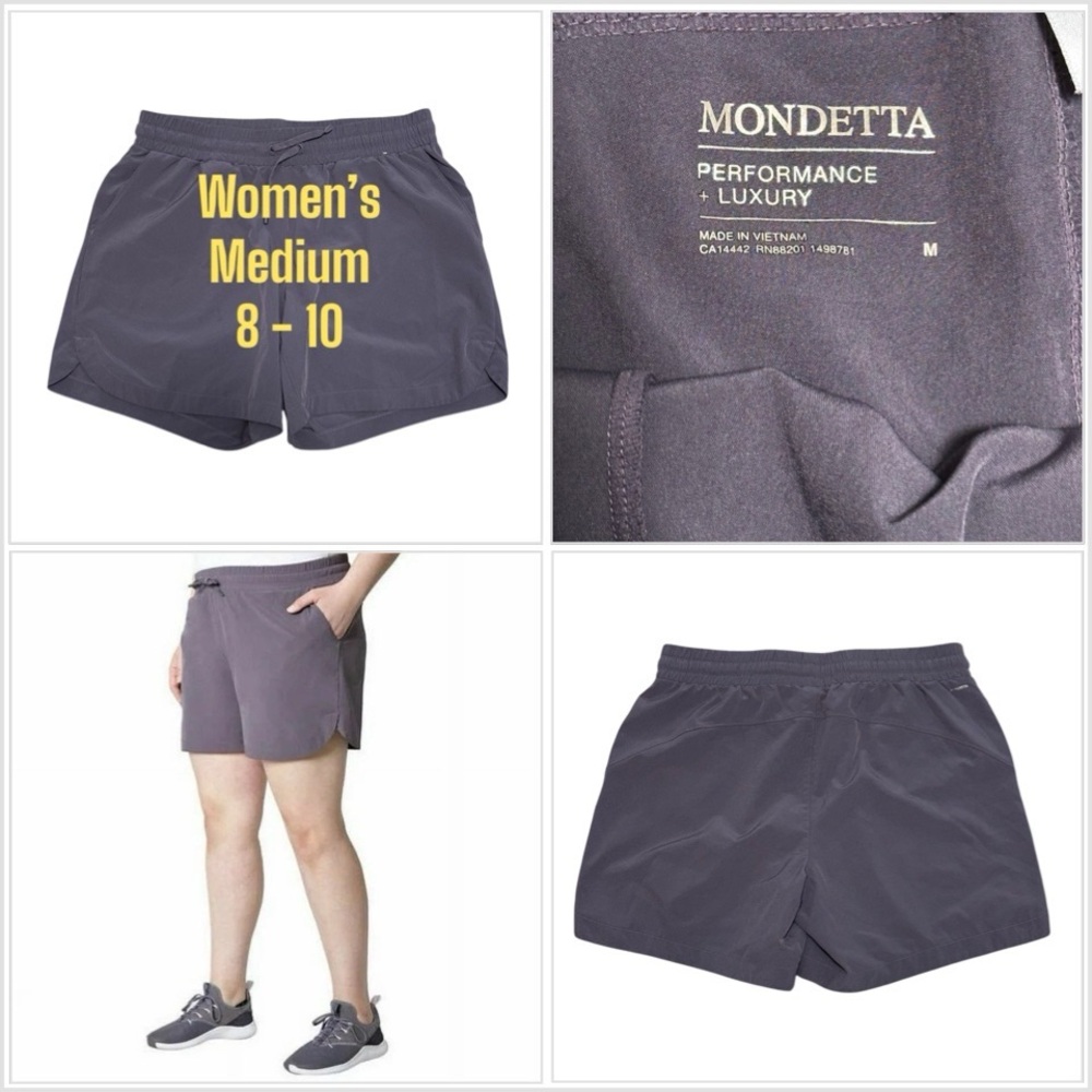 Women's Mondetta Performance Gear Medium 8 - 10 Shorts Purple Drawstring Pockets